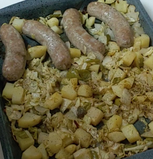 Bratwurst Sheet Pan Meal