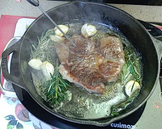 Rosemary and Garlic Lamb Steak