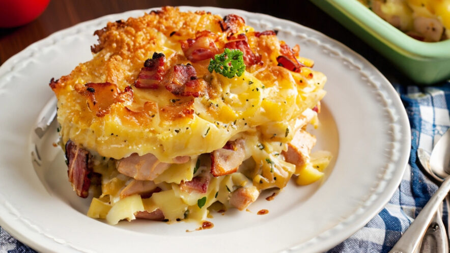 Chicken Ranch Bacon Casserole