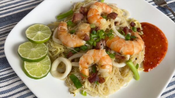 Singapore Hokkien Mee - Prawn Broth Noodles