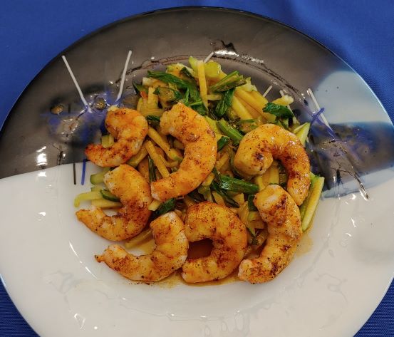 Are You Ready For Grilled Shrimp with Apple Cucumber Salad