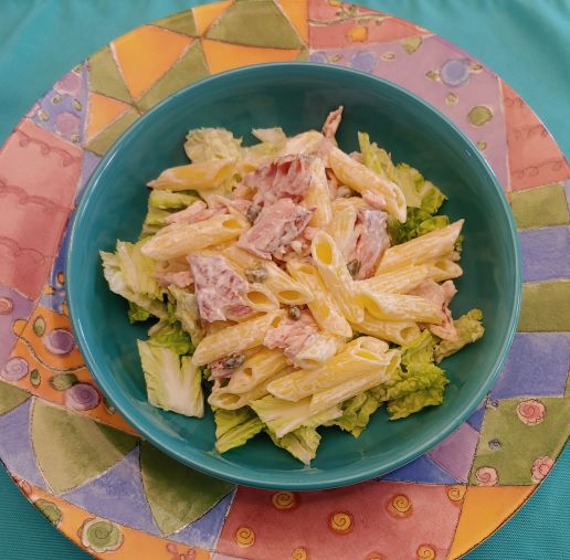 Smoked Salmon Pasta Salad Bowl