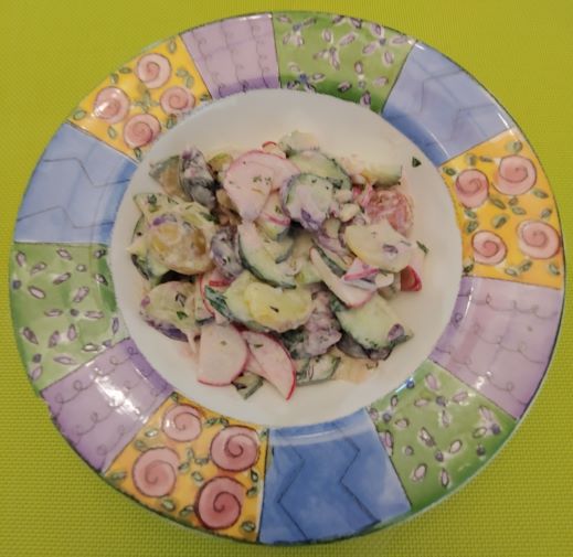 Radish, Cucumber Potato Salad