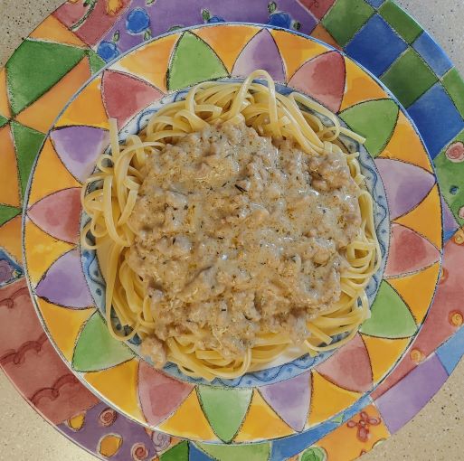 Creamy Ground Pork Pasta