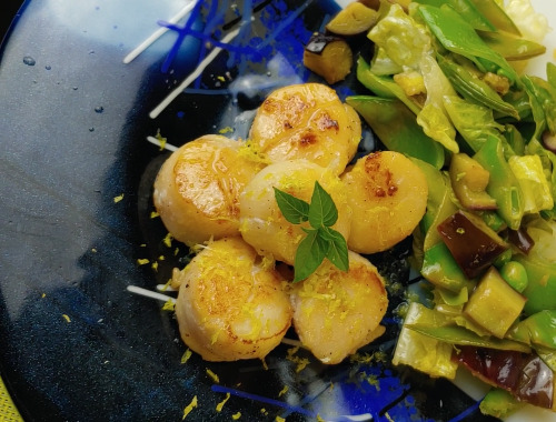 Sauteed Butter Garlic Scallops